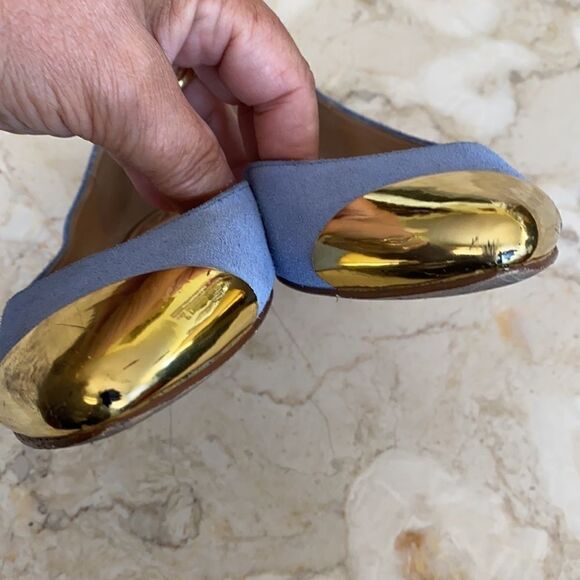 Dolce Vita Gold Tone Metal Flats - Picture 6 of 10